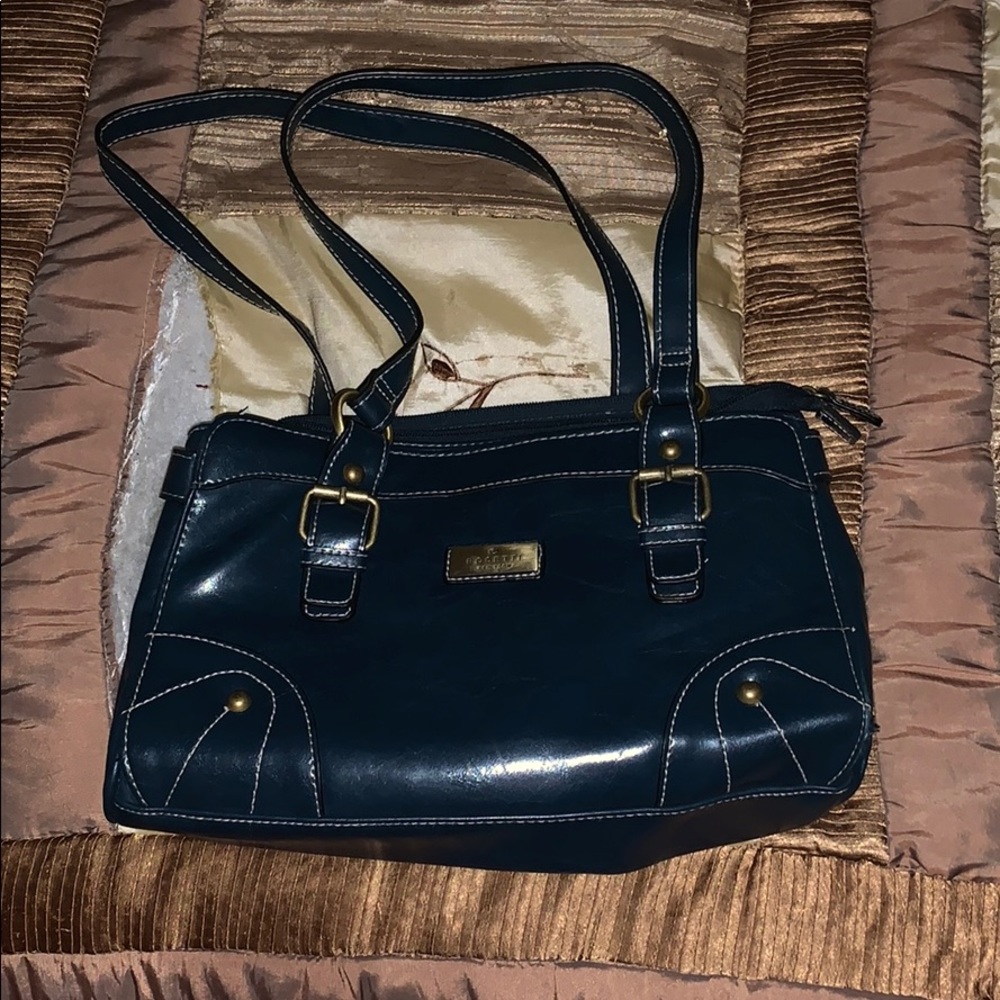 Rossetti New York dark green purse.